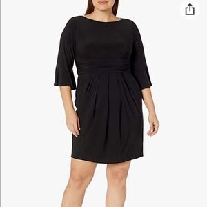 Eliza J Women's Plus Size Sheath Dress with Flounce Sleeve size 22W NWOT